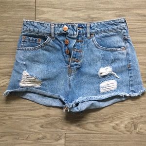 Ripped denim jeans